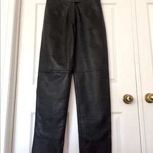 Bod & Christensen Black Leather Trousers | NWOT